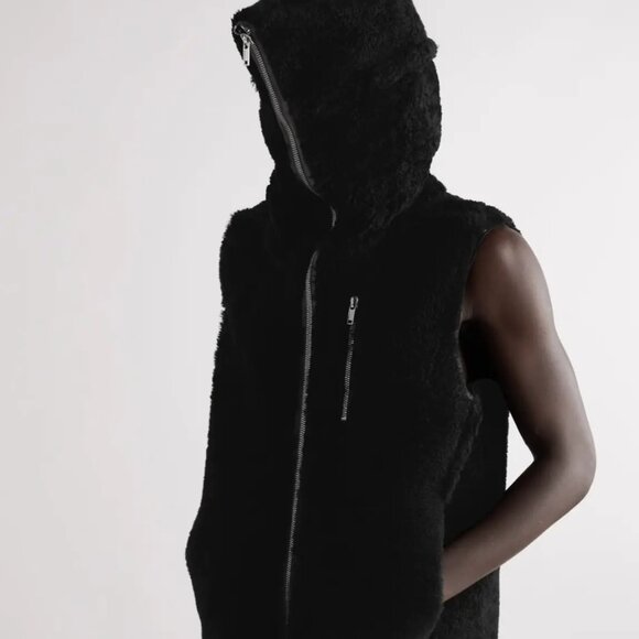 Rick Owens - EU46 GRAIL Lamb Shearling Rare Runway Gimp Vest FW22 Strobe - Picture 14 of 16